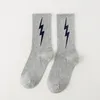 Damensocken Herbst Winter Damen Tube Sportstil Europäischer und amerikanischer Trend Straße Persönlichkeit Mode Blitzdruck