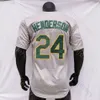 Baseball Jersey Rickey Henderson Alex Wood Miguel Andujar Jacob Wilson Kyler Murray McGwire Reggie Jackson Jose Canseco Abraham Toro JJ Bleday Butler Ruiz