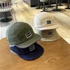 Ball Caps Hip Hop Street Baseball Hat Womens Five piece Hat Mens Short Brim Flat Brim Couple Tip Hat J240226