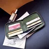 Retro zamek błyskawiczny torebka moneta moda moda stała kolor duża pojemność Multi Card Pozycja Position Patchwork Card Case 031124