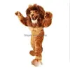 Costumes de mascotte Lion Costume Fursuit Costumes Party Jeu Animal Déguisement Tenues Vêtements Carnaval Halloween Noël Pâques Adts Drop D Dhkxe
