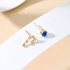 Orecchini a bottone Colore argento Cristallo Segno zodiacale Stelle per uomo 12 Simboli di costellazione Gioielli regalo di compleanno per donna di moda