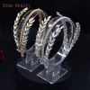 Takı A315 Kristal Gelin Headdress Tasarım Başlığı Kadınlar Tiaras Düğün Baş Bantları Pageant Balo Düğün Saç Takı Kraliçe Taç