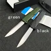 4Models 4600/4600DLC Auto Phaeton Knife 3.45 "Svart S30V Drop Point Blade Aluminium Handtag utomhusjaktläger Survival Self Defense 4600DLC-1 Automatisk fickknivar