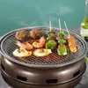 Camping Grill Spis Multifunktionell bordsskiva rökare bärbar grillhushållskol för utomhus 240223