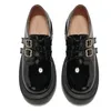 Классические женские лоферы, черные, бежевые, на низком каблуке, повседневные удобные оксфорды с пряжкой для женщин, брендовая обувь, весна 2024