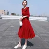 Casual Dresses Kawaii Red Cute Clothing Midi Female 2024 Women's Dress Fairy XXL Trendy Summer Retro Y2K X Loose Sale