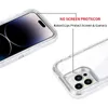Tungt skyddande iPhone 14 Pro Max Clear Case: Superior Dual-Layer Design, stötsäker PC-stötfångare, mjuk TPU för förbättrad grepp