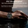 Watches 2023 New 3 in 1 Men Smart Watch med TWS Earuds Amoled Bluetooth Headset Smartwatch med högtalares tracker musiksportklockor