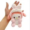 Cute Plush Baby Rabbit Crossdressing Doll Kuromi Pendant Jade Gui Dog Doll Plush Toy