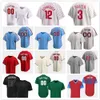 Gestikte honkbalshirts 2024 28 Alec Bohm 45 Zack Wheeler 55 Ranger Suarez 58 Seranthony Dominguez 46 Jose Alvarado 4 Scott Kingery 41 Charlie Manuel Robin Roberts