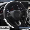 Steering Wheel Covers Ers 1/2/3Pcs 38Cm Decoration Car Erp Fabric For Steer Drop Delivery Automobiles Motorcycles Interior Accessories Otey5