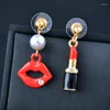 dangle earrings sinleeryカラフルなエナメルブラックドレス女性のためのウェディングパーティーファッションジュエリーアクセサリーES299のためのドロップ