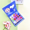 Ombre 19 couleurs motif de dessin animé mignon miroitant paillettes mates Blush multicolore maquillage fard à paupières Palette enfants scène maquillage beauté