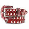 Belts Fashion Designer Bb Simon Belts for Women Men Shiny diamond belt Classic diamond Heart-shaped decorative glitter rivet strap body YQ240226