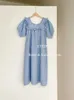 Trajes a juego para la familia Familia a juego Verano Niños Niña Top de algodón Manga abullonada Vestido de mujer a cuadros Niño Bebé Niña Trajes Madre Hijas Trajes