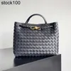 Bag Venetabottegs Tote Designer b Family 8-line Buckle Andiamo Knitting Handbags Shopping Bags Women Leather Shoulder Purse Handle Large Luxurys Cosmetics 32cm