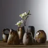 Tazas Platillos Estilo Natural Cerámica China Mini Floreros Pequeños Florero De Cerámica Retro Chino Tradicional Sala De Estar Decoración Del Hogar