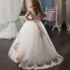 Girl Dresses Children's Wedding Flower Dress Kids Long Party Princess Clothing Ball Gowns Vestidos