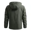 Homens blusão militar campo jaquetas outerwear masculino tático à prova dwaterproof água piloto casaco com capuz caça roupas do exército 240223