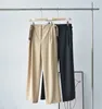 Pantalones de mujer Precio de liquidación Pantalones rectos informales para mujer Cremallera de cintura alta Pierna ancha femenina con cinturón Todo fósforo