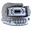 Bälten Luxury Designer Belt Simon Belts For Men Women Shiny Diamond Belt Black Blue White Multicolour With Bling Rhinestones As Perfect Gift 240226