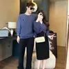 Family Matching Outfits Family Clothes Korean Mom Daughter Girl Dress Sets Dad Son Child Matching Sweatshirts Baby Romper Women Dresses Outfits Couple