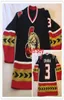 Maillot de hockey personnalisé pas cher Ottawa Vintage 3 Zdeno Chara MEN039S cousu, personnalisez n'importe quel numéro et nom 2950007