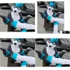 Mascot Costumes Long Fur Furry Grey Wolf Husky Dog Fox Fursuit Costume Adt Cartoon Character Halloween Carnival Fancy Drop Delivery Dhalx