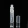 Hot Sale 1000pcs/lot 2ml Plastic Perfume Bottles Empty Refilable Spray Bottle , Small Perfume Sample Vials In Stocks