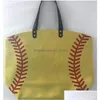 Kunst en Ambacht Canvas Tas Honkbaltas Sporttassen Casual Softbal Voetbal Basketbal Katoen Drop Levering Huis Tuin Dhrmw