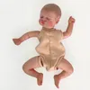 NPK 19Inch Born Baby Reborn Doll Kit Baby Rosalie Life Touch Touch Redan målad oavslutad dockdelar 240223