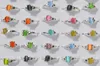 Colourful Natural Cat Eye Gemstone Stone Silver Plated Rings R10 New Jewelry 100pcslot2101457