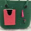 Women Summer Bogg Bag Fashion Eva Tote Large Fashing Basket Bags زر مقاوم للماء قلادة كاريكاتورية لطيفة لإكسسوارات حقيبة الشاطئ