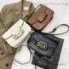 designer bag 2023 New Tofu Underarm Horsehead Buckle Saddle Bun Old Flower Single Shoulder Crossbody Women's Bag 70% Off Outlet Clearance