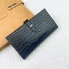 7A Дизайнерские кошельки на молнии Держатель для карт Zippy Key Pouch Карты Красочные знаменитые монеты Кожаный женский модный кошелек с коробкой-кошелек Держатель для карт Кошелек с крокодиловым узором