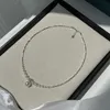 VENTFILLE 925 Sterling Silver Pearl Zircon Shiny Necklace For Women Grace Retro Banquet Temperament Jewelry Birthday Gifts 240220