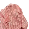 CE Springsummer New French Wind Carriage Classic Pattern Hot Diamond Decorative Stripe Long Sleeve Versatile Shirt