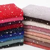 Scarves 10pc lot Viscose Soft Cotton Scarf With Diamond Women's Plain Pearls Hijab Female Shawl Wrap Muslim Hijabs217t