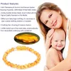 Strand Baltic Amber TingeThing Armband Anklet For Baby Adult Certified Authentic Pärlor Handgjorda smycken Gåvor 7 Storlekar 5 färger