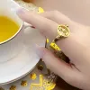 Rings Ring Royalty Star Moon Gold, Europe Fine Jewerly for Elegance Women, 2022 Spring Boemia Gift in 925 Sterling Silver