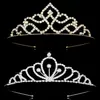 Nueva moda, pasadores de cristal, tiaras y coronas para niñas y niños, diademas con diamantes de imitación para mujeres, accesorios para el cabello de boda para novia 223W