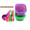 Dinnerware 7pcs/set 21Days Portion Control Container Calorie Intake Lunch Box Microwave Storage Bento