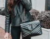 Hochwertige Leder-Luxus-Designer-Tasche Umhängetaschen Tote Damen yslsitys Einfache quadratische Schulter-Crossbody-Abdeckung Einfacher Stil Weibliche Geldbörsen Luxurys