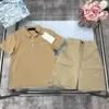 Nouveaux survêtements d'été pour bébé POLO, ensemble T-shirt pour enfant, taille 100-160, logo brodé, manches courtes et shorts pour enfants, 24fév20