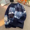 Männer Hoodies Koreanischen Stil Trendy Paar Persönlichkeit Retro Rundhals Pullover Für Männer Und Frauen Im Herbst Winter Casual Lazy Street