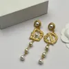 Designer 2024 Lustre nouvelles boucles d'oreilles à franges Designer Boucles d'oreilles pendantes Perles pour femmes Mode Bijoux romantiques Boucles d'oreilles cadeaux Bijoux pour femmes