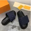Designers Pool Pillow Mules Women Sandals Sunset Flat Comfort Mules Padded Front Strap Slippers Fashionable Ease to-Wear Style Slides L1259