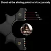 Jakt Slingshots Outdoor Precision Shooting Slingshot 4 Series Sight Harts Integrated Slingshot Target Paper Steel Ball Flat Rubber Band Practice YQ240226