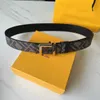 Belts 2023 Fashion leather with box Italys new leisure belt mens and womens business luxury letter buckle 240226